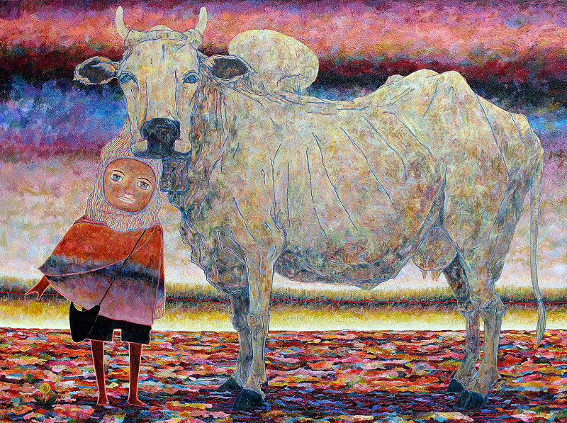 Boy and Cow